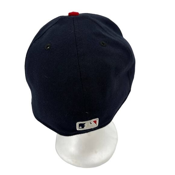 Men’s Boston Red Sox 7 1/2 Fitted Hat New Era 59FIFTY MLB Cap Navy - Picture 4 of 5